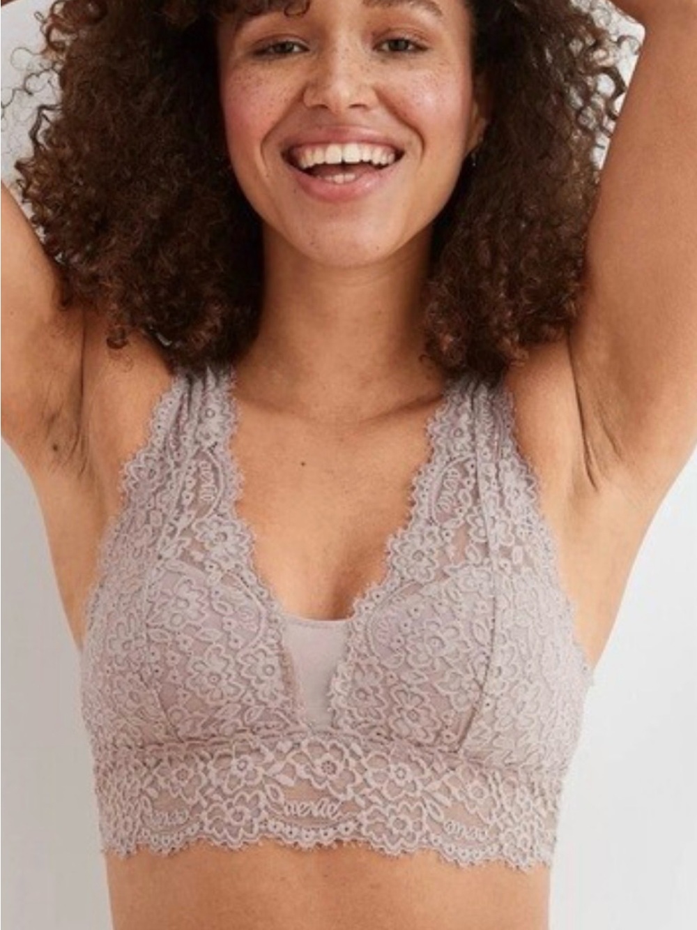 Ivory Floral Lace Cropped Bralette Top